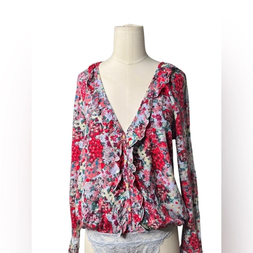 Free People Intimately Heat Wave Bodysuit in Rose Garden | Revolve in Small